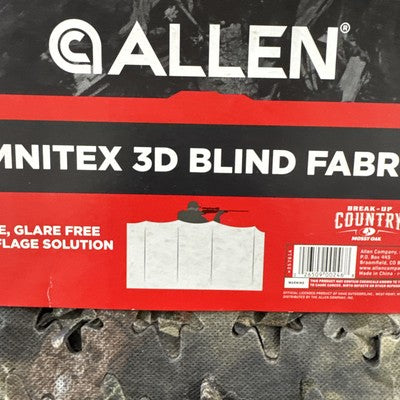 Allen Omnitex 3D Blind Fabric Mossy Oak BreakUp Country Camouflage 12' x 56" New